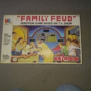 Vintage Family Feud 2 Edition Game Milton Bradley Boxed